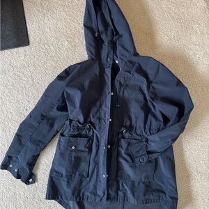 J Crew navy Raincoat Lightweight Water-Resistant